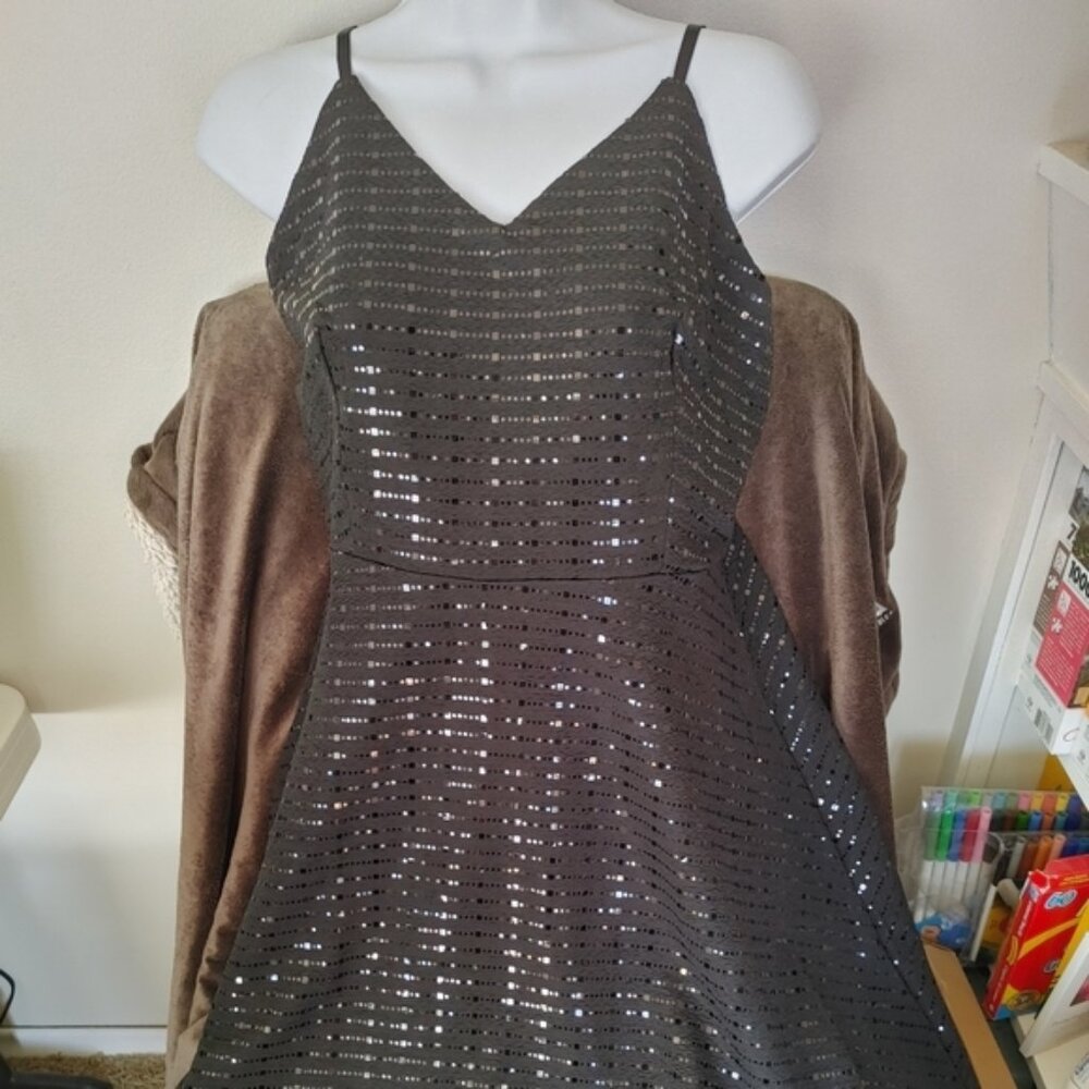 Sparkly black dress
